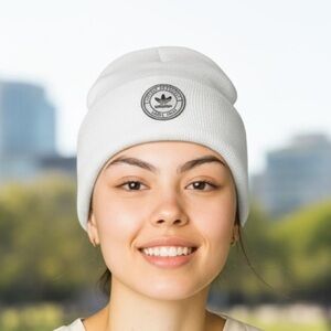 Adidas‎ originals unisex tall resort knit cuff beanie white/Cream one size